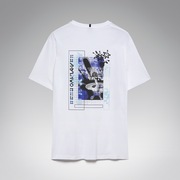 Futurescape Logo Hibiscus Tee - White