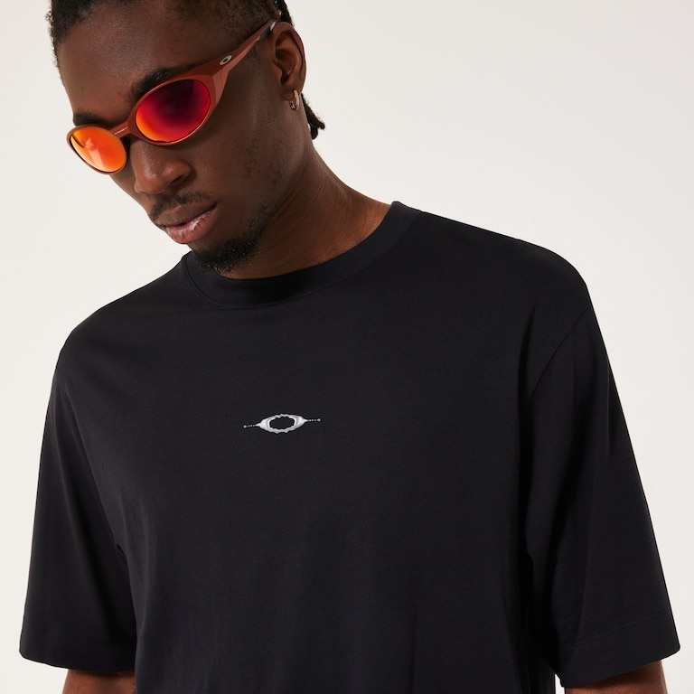 Stacked Metal Tee - Blackout