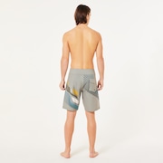 Striped 19'' Boardshort - Boulder Green