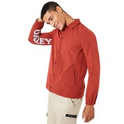 Nylon Icon Coach Jacket - Iron Red