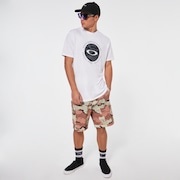 Camo Float Ellipse Tee - White