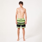 Sunset RC 19” Boardshort - Gradient Stripes Light Green