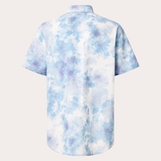 Deco Palms Rc SS Button Down - Tie Dye Clouds Light Blue