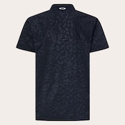 Skull Spotted Jacquard Mock - Pitch Black