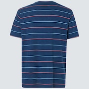 All Stripes SS Tee - Poseidon Heather