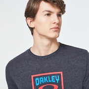 Box Oakley USA Short Sleeve Tee - Dark Gray Heather
