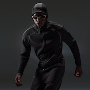 Latitude Veil 3D Knitted Hoodie - Pitch Black