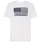 SI Distressed Flag Tee - White
