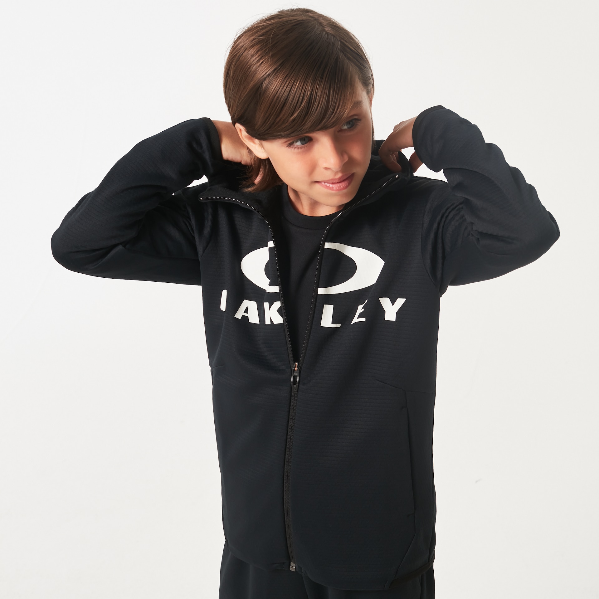 Oakley Enhance Grid Fleece Jacket Ytr 4.0 in Blackout | Oakley® JP