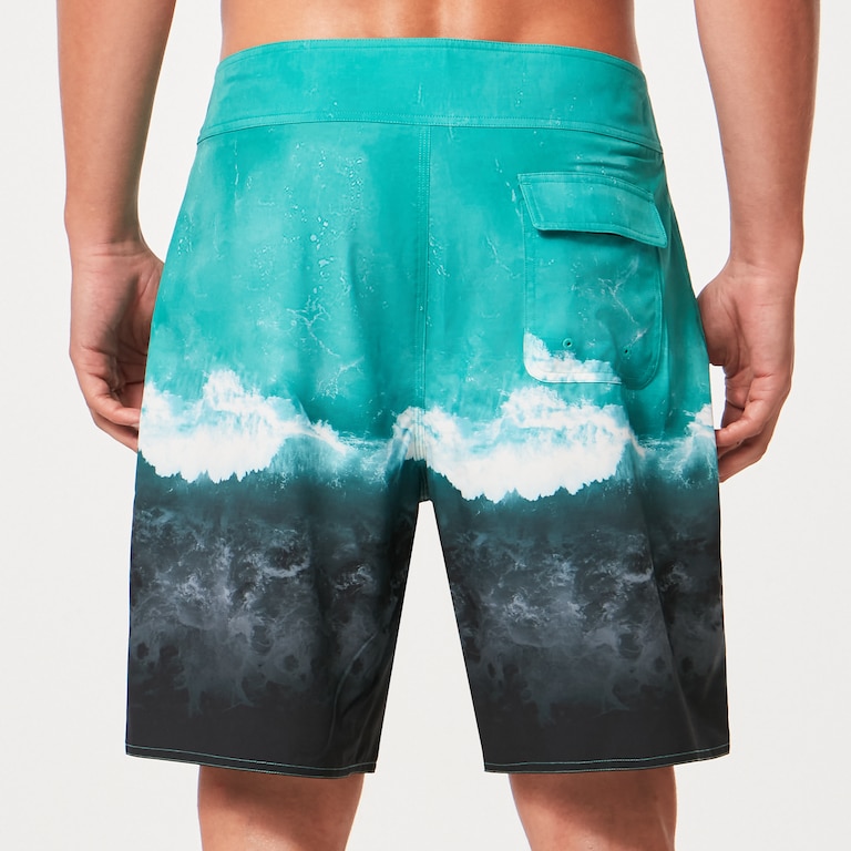 Whitewash 20" Boardshort - Mint Green Wave