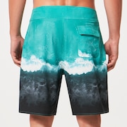 Whitewash 20" Boardshort - Mint Green Wave