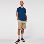 Circled Feathers B1B Tee - Poseidon