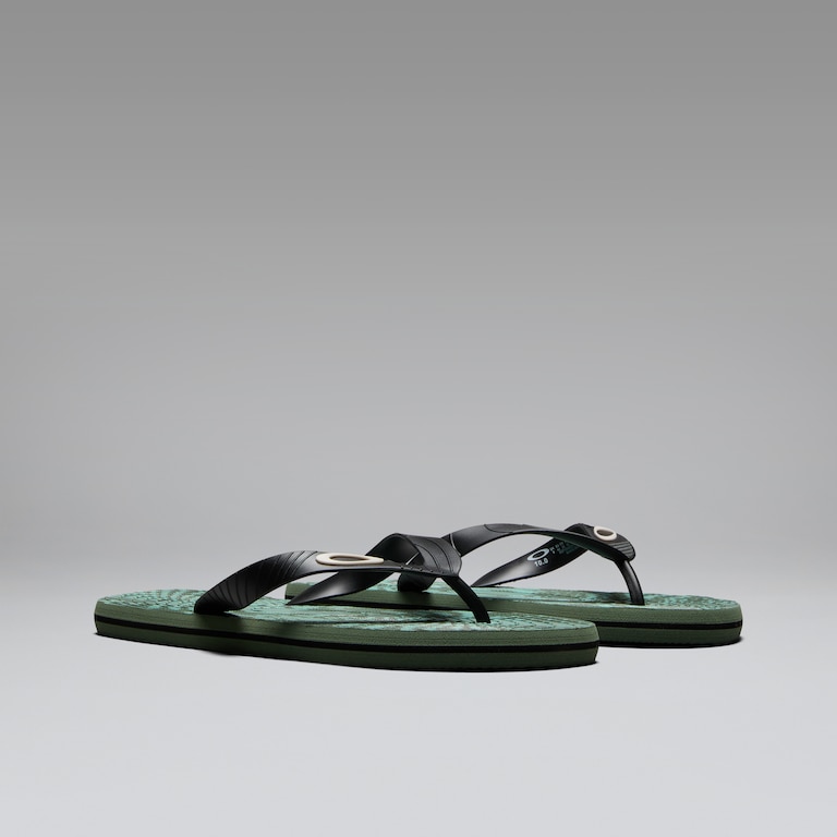 Catalina Flip Flop - Faded Green Hibiscus Str