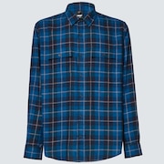 Cabin Button Down LS - Blue Check