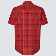 Pacific Button Down SS - Iron Red Check