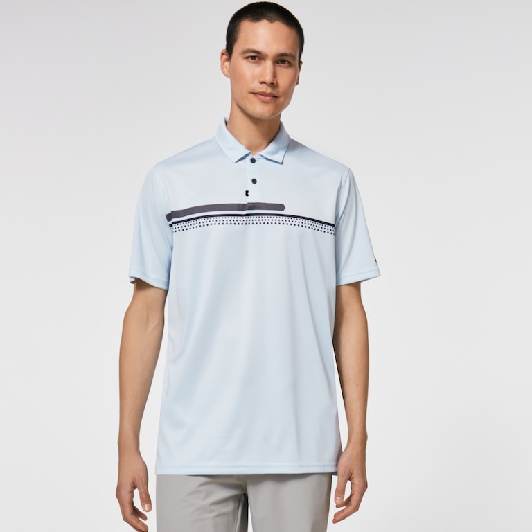Oakley Hexsplit Stripe RC Polo - Light Blue Breeze