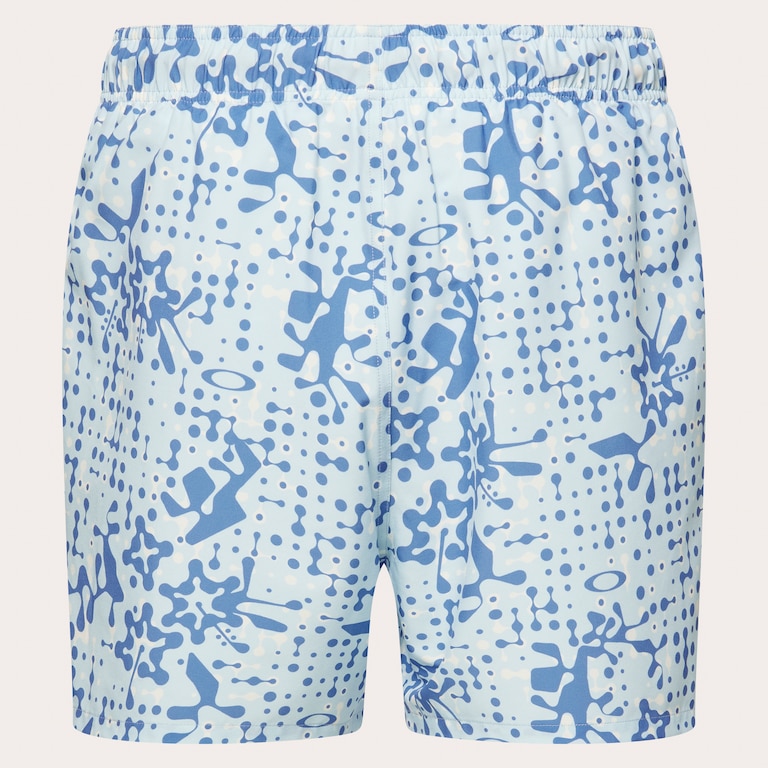 All Hibiscus 17'' Beachshort - Monog Pixels Frost