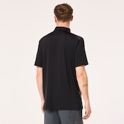 Jacquard Printed Polo - Blackout