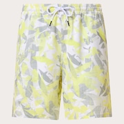 Canary Palms Rc 18" Beachshort - Camo Palm Sulphur