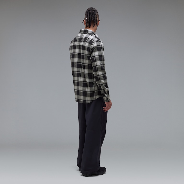 Podium Plaid Ls Flannel - Pitch Bla/Cem/Mist Check