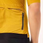 Gridskin Pinstripe SS Jersey - Amber Yellow