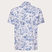 Skull Geo Foliage Shirt - White Print