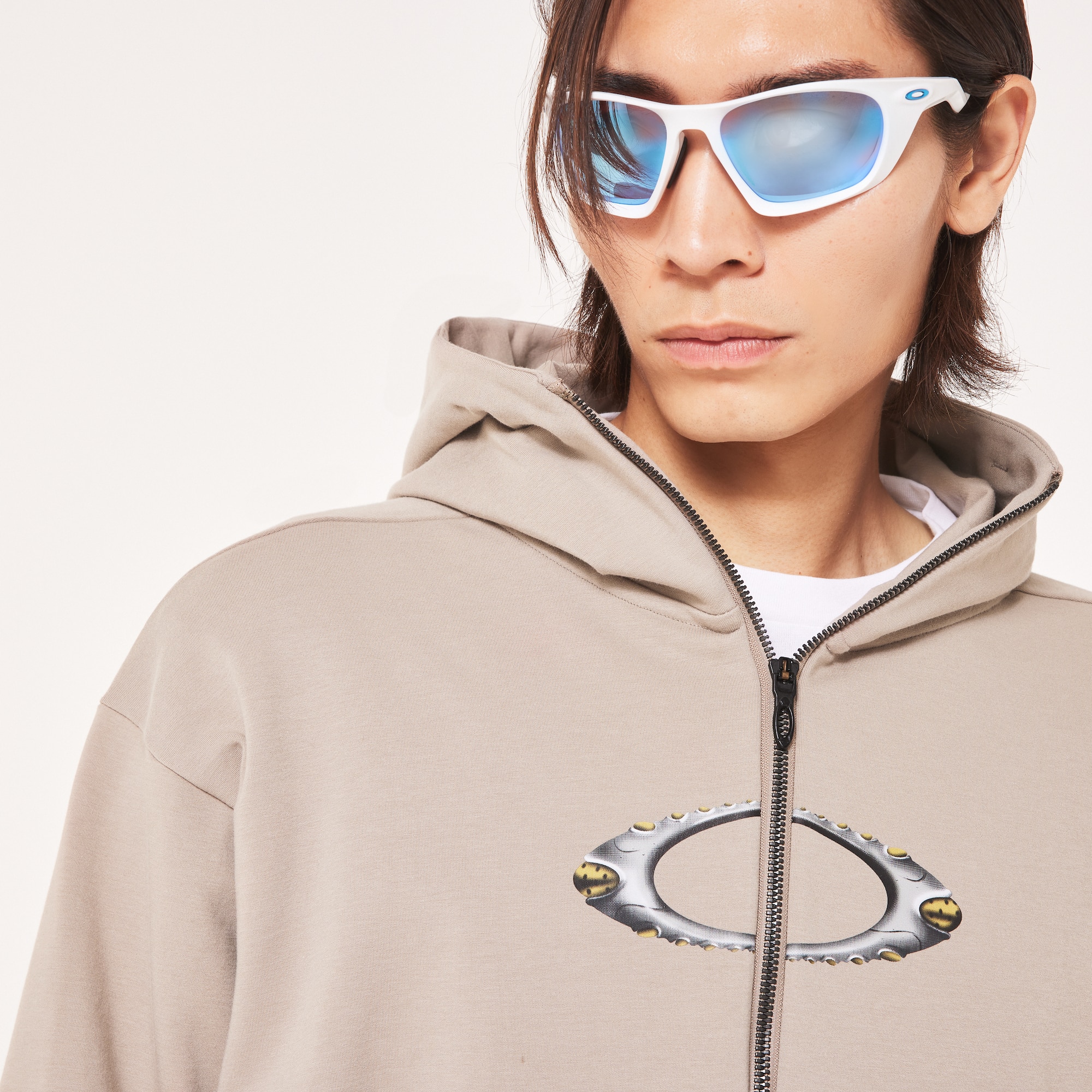 オークリー Rs Veil 1975 Japan Fleece Jacket Smoked Pearl