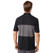 Color Block Polo Short Sleeve - Blackout