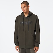 Teddy Full Zip Hoodie - New Dark Brush/Black