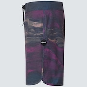Marble Swirl 19" Boardshort - Ultra Purple Magma