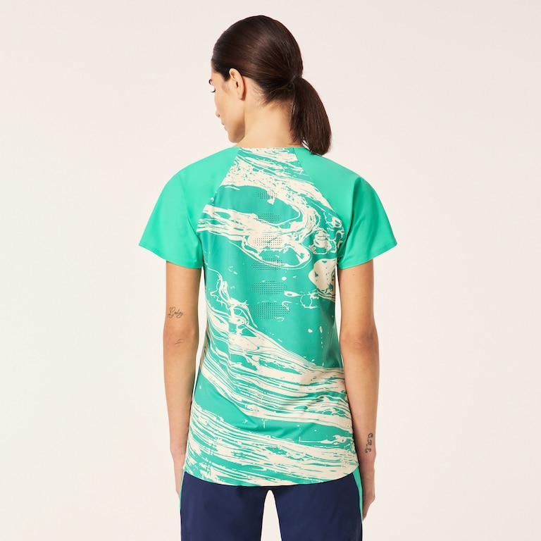 W Seeker Airline SS Jersey - Duality Swirl White/Mint