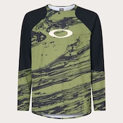 Seeker Airline LS Jersey - Duality Swirl Green/Black