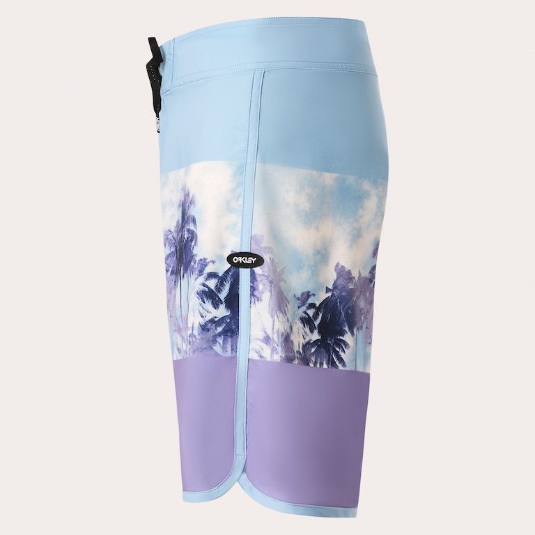 Palm Florals Rc 19” Boardshort - Stonewash Blue
