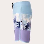 Palm Florals Rc 19” Boardshort - Stonewash Blue