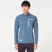 Skull Synchronism Ls Mock Shirt 2.0 - Dark Aqua