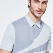 Geometric Swing  Polo - Fog Gray