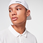 6 Panel Stretch Metallic Hat - White