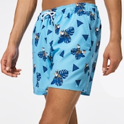 Toucan Tropics 16 Beach Short - Toucan Blue Aviator
