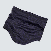 Printed Neck Gaiter - Deep Violet/Black Crackle