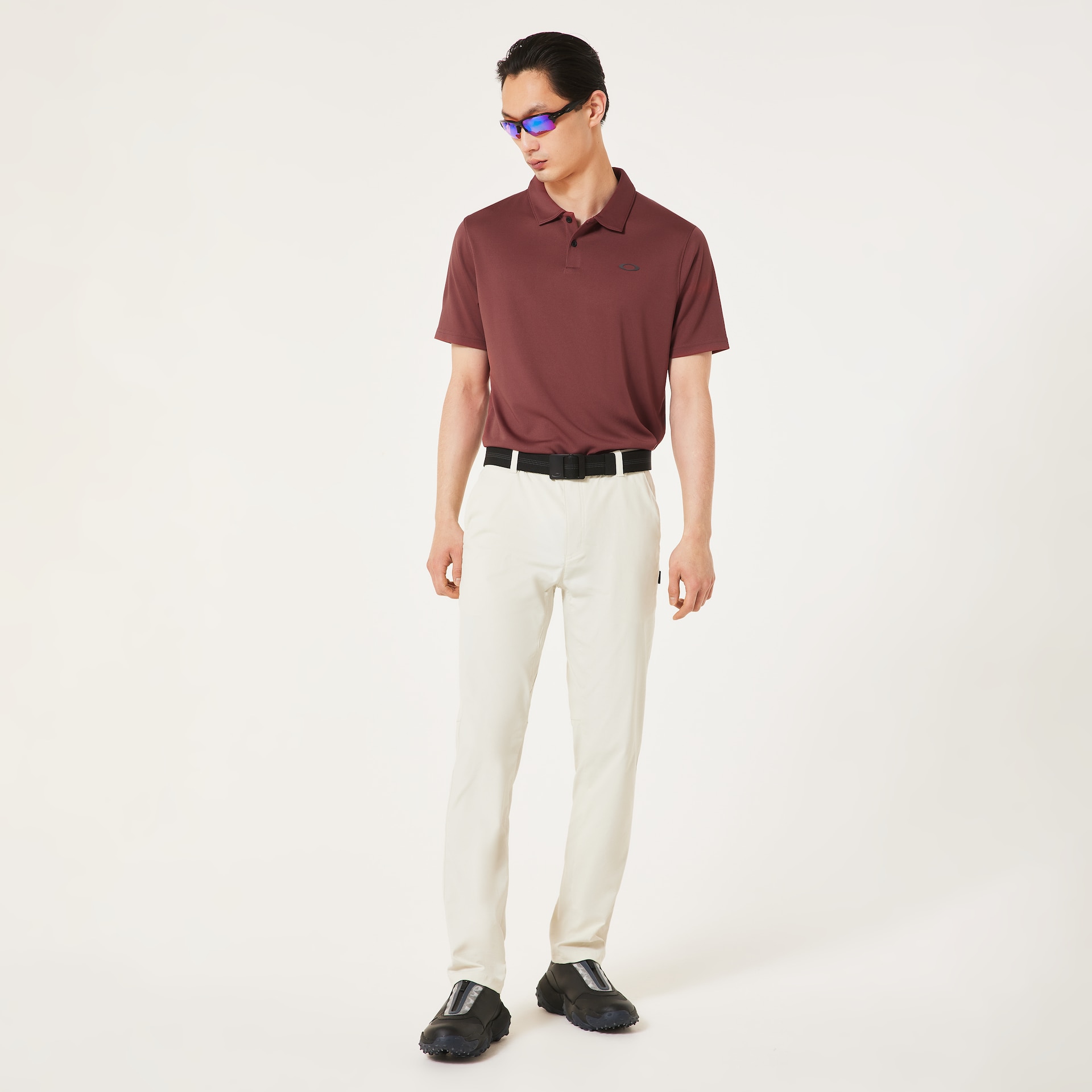Oakley Men's Oakley Icon Tn Protect Rc Polo I - Rosewood Size: M