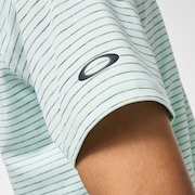 Oakley Jacquard Stripe Polo - Bay Green
