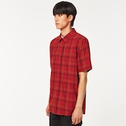 Pacific Button Down SS - Iron Red Check
