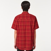 Pacific Button Down SS - Iron Red Check