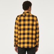 Bear Cozy Flannel - Amber Yellow/Black Check