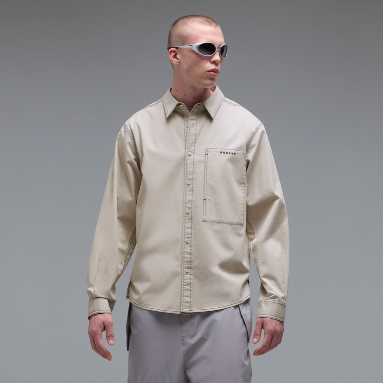 Oak Solid Ls Shirt - Mist