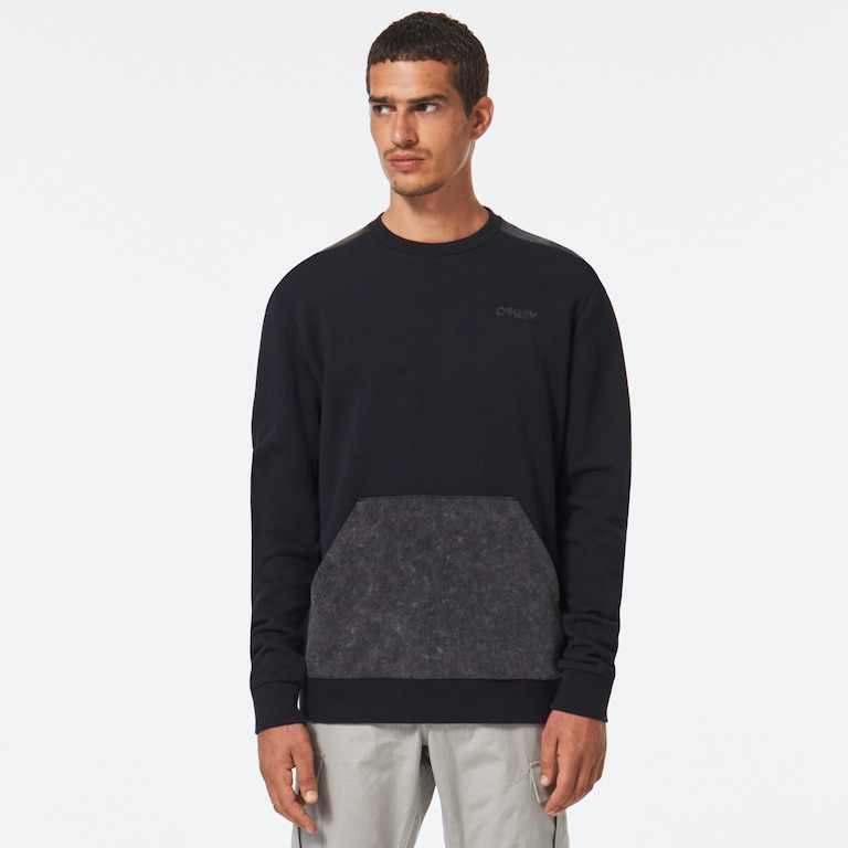 Soft Dye Crew Sweatshirt - Blackout