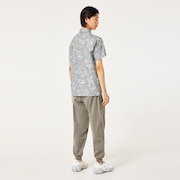 Skull Geo Foliage Shirt - Brown Print