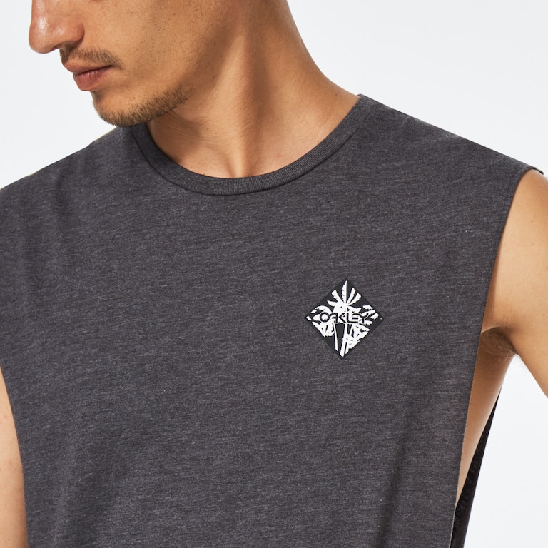 Palms B1B Tank - Dark Gray Heather