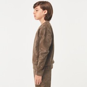 Enhance Qd Fleece Crew Ytr 4.0 - Brown Print