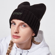 Floppy Beanie - Black/Green